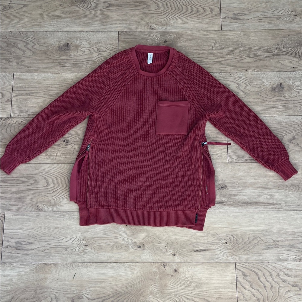 Varley Deep Red Knit Sweater